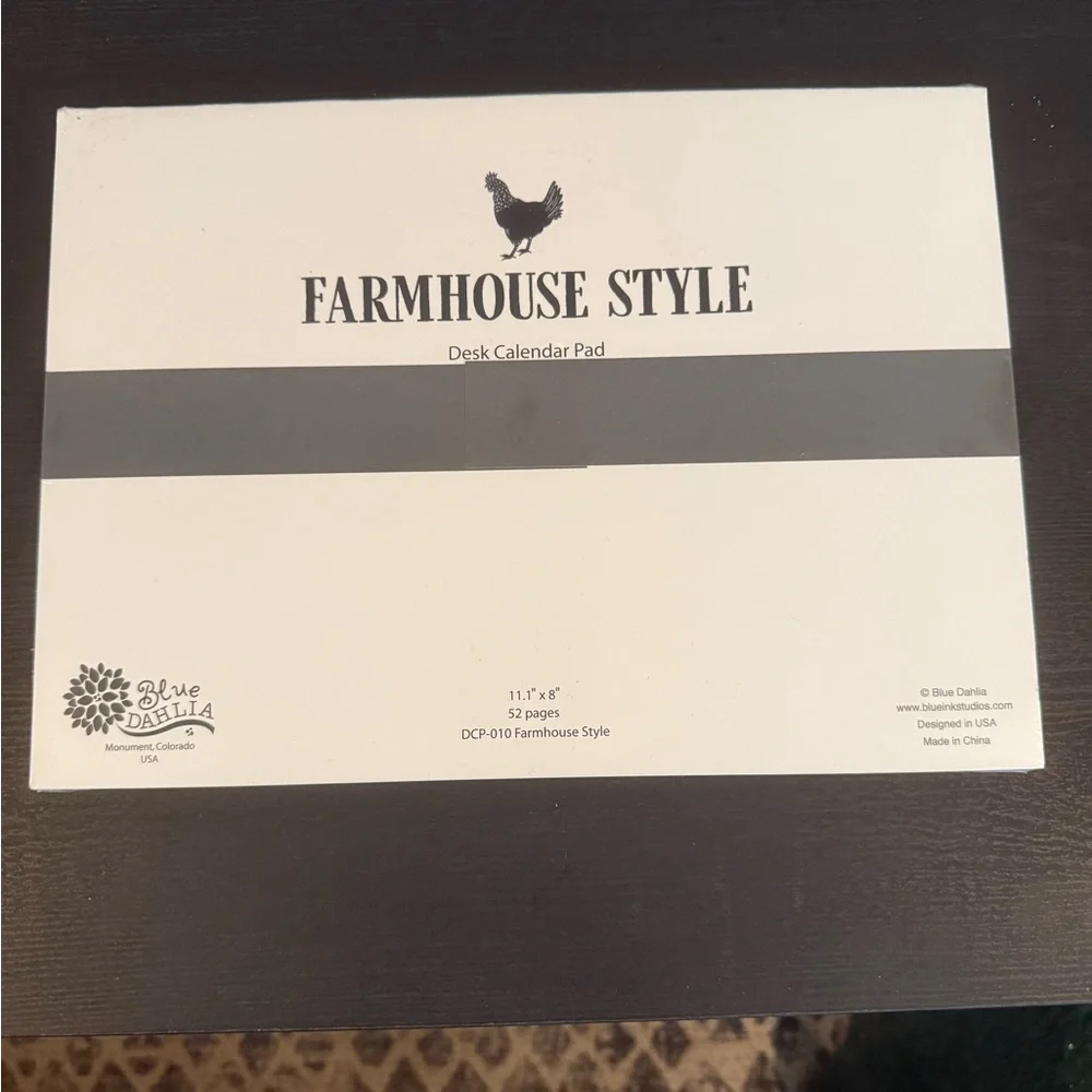Farmhouse Desk Calendar Pad